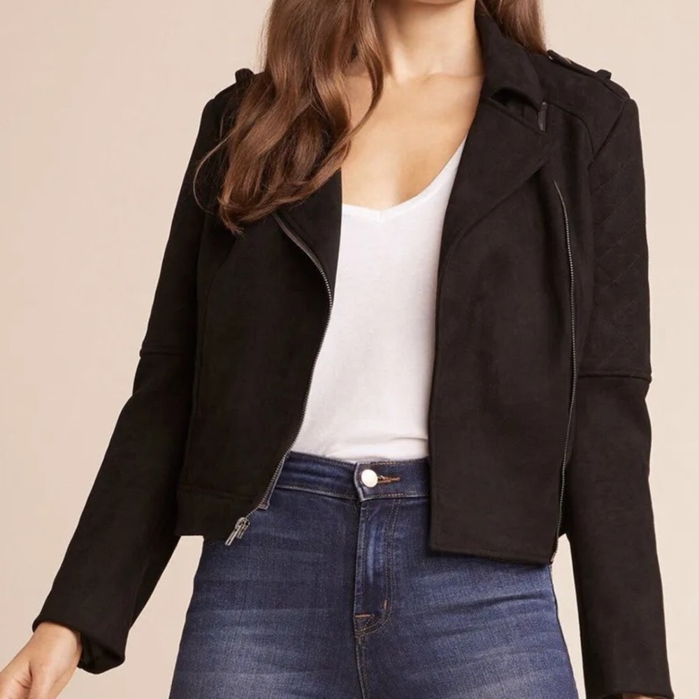 Jack by BB Dakota Get Lucky Moto Jacket Black Sz S